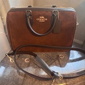Coach Brown Leather Briefcase
